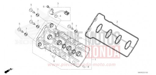 COUVERCLE DE CULASSE CBR1000STR de 2024
